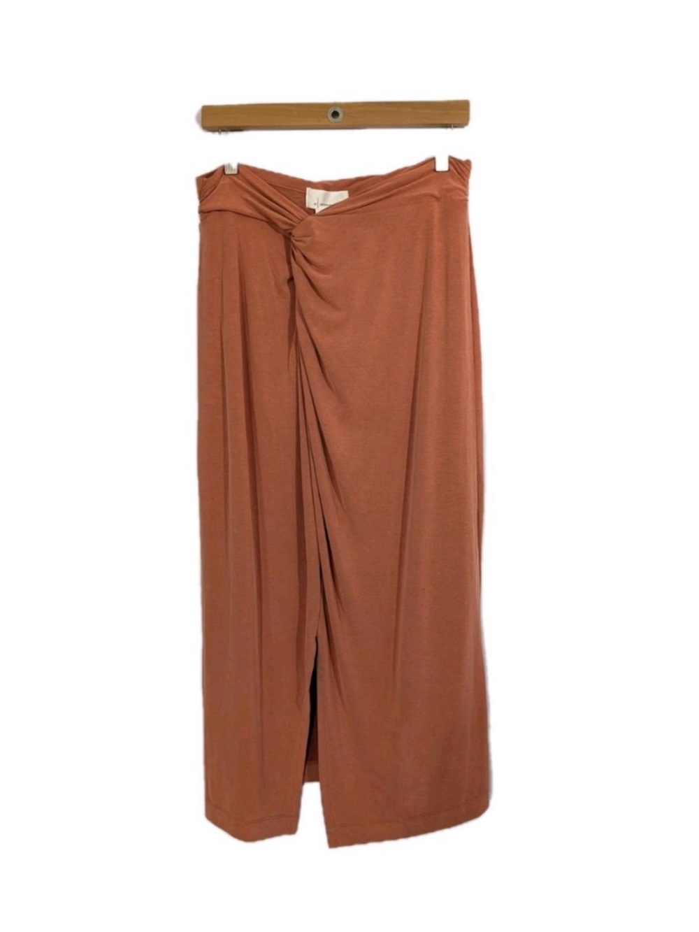 By Anthropologie Junie Twist-Front Jersey Maxi Skirt